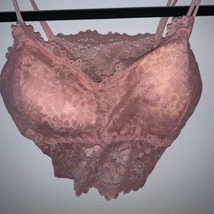 Pink Lace Bralette